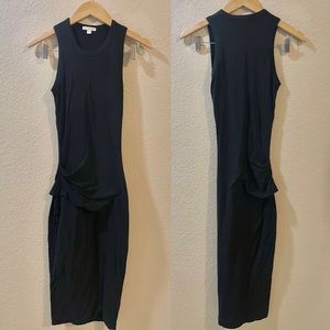 James Perse | Black Cotton Lycra Maxi Dress Size; Small